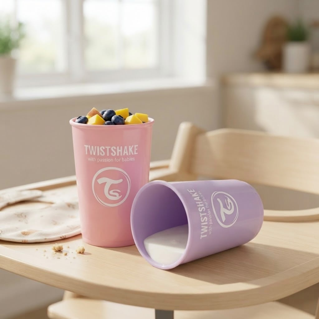 VPDDC-001_3.JPG Pack de 2 Vasos de Plástico 170 ml para Bebé – Vasos Reutilizables Infantiles