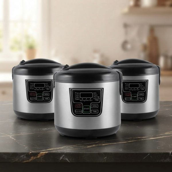 Olla Multifunción Eléctrica Programable 900W – Robot de Cocina para Arroz, Sopas y Guisos