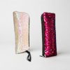 Estuche Escolar Rectangular con Lentejuelas Rosa Claro y Rosa Oscuro – Portatodo con 1 Cremallera