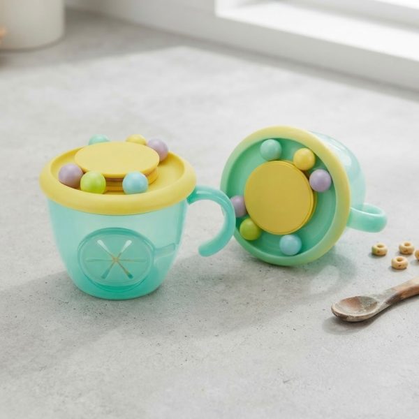 Contenedor de merienda para bébe bebé con tapa y cuchara