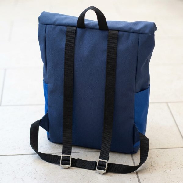 Mochila Escolar Roll Top con Bolsillo Frontal – 2 Colores