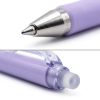 Bolígrafo gel borrable 0,5 mm - detalle Detalle de punta y borrador de bolígrafo gel borrable 0,5 mm