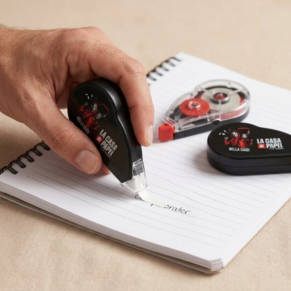 Corrector La Casa de Papel en uso