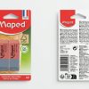 Vista delantera y trasera del envase de gomas Maped Duo-Gom
