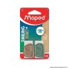 Pack de dos gomas Maped Smiling Planet en su envase. Imagen ilustrativa generada con IA.