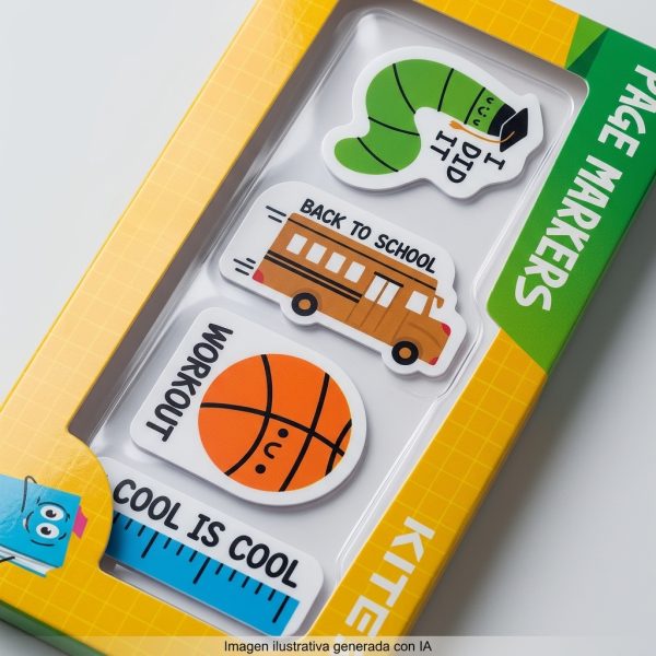 Imagen ilustrativa generada con IA de marcadores KITE School: detalle