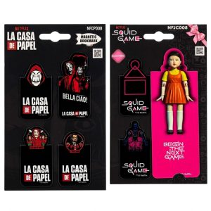 Sets de marcapáginas Squid Game y La Casa de Papel. Se vende un set del modelo elegido.