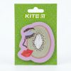 Bloc de notas KITE con rostro artístico de kiwi y contorno lila