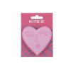 Bloc de notas KITE con forma de corazón rosa e ilustración de rostro