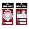 Dos modelos de notas adhesivas La Casa de Papel. Se vende un set del modelo elegido.