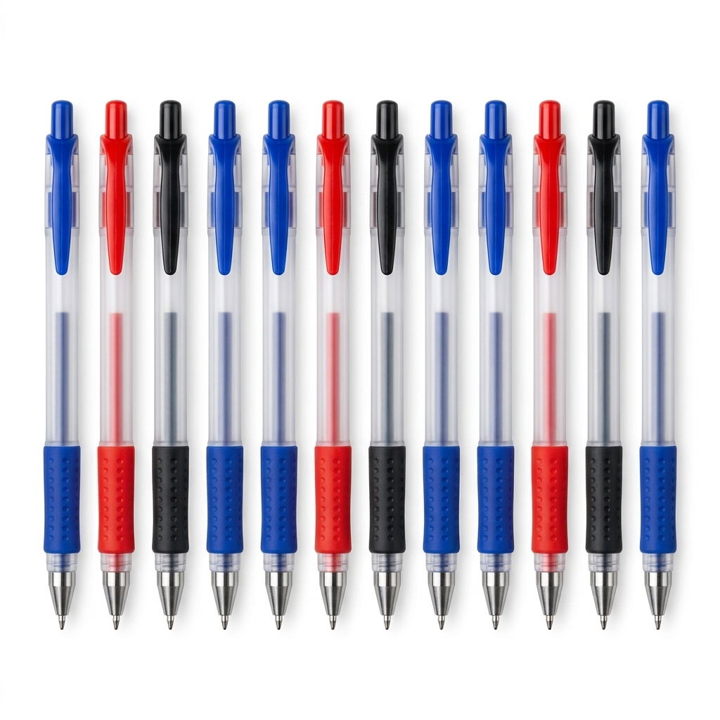 Pack 12 bolígrafos de gel 0,5 mm - principal Pack de 12 bolígrafos de gel de 0,5 mm sobre fondo limpio