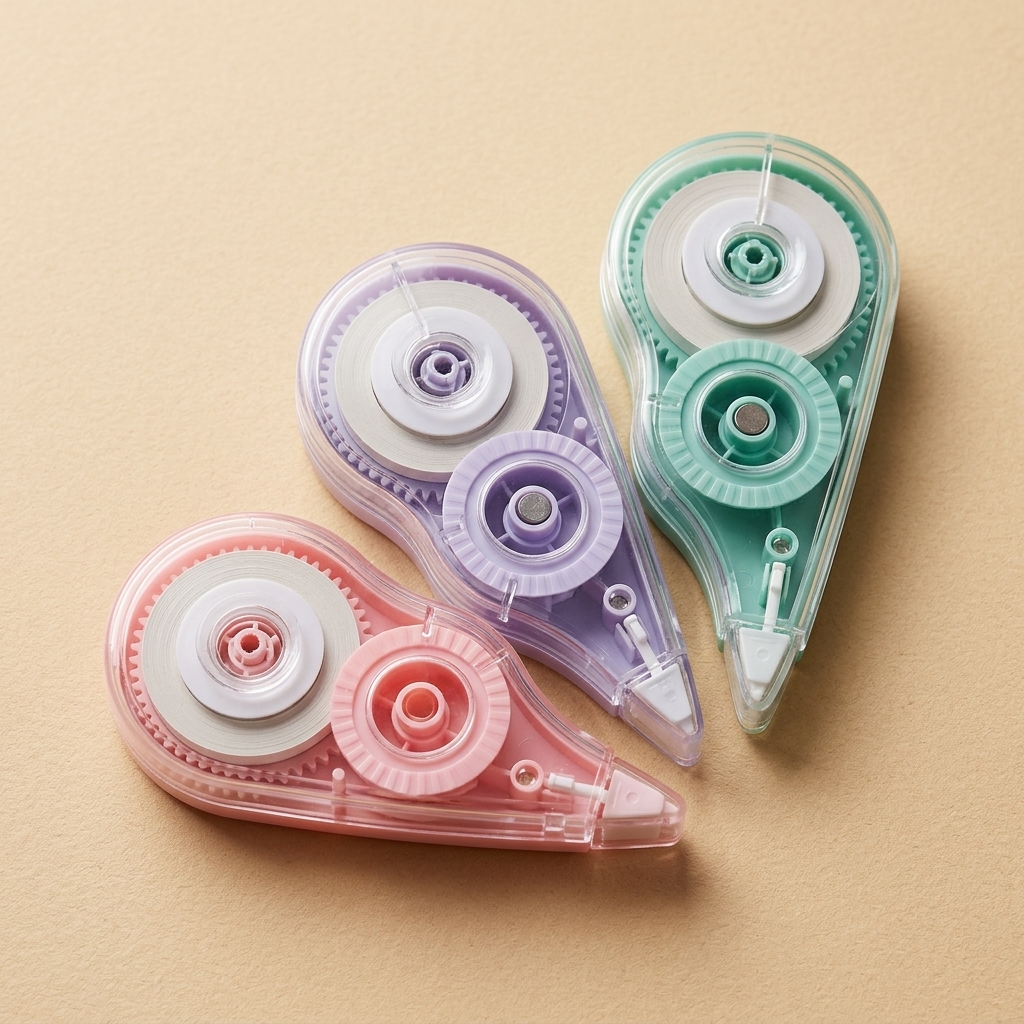 Pack de tres correctores pastel menta lila y rosa