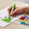 Rotulador Maped Color’Peps XXL verde coloreando un dibujo