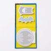 Set de notas Batman abierto con interior amarillo y tres blocs con formas