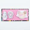 Set de notas KITE espacial abierto con interior rosa, cohete, astronauta y planeta