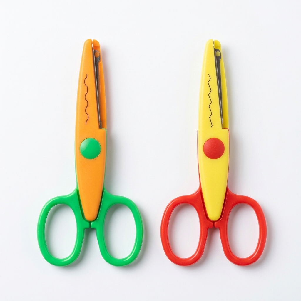 Pack de dos tijeras de corte decorativo para manualidades