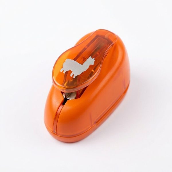 Troqueladora para goma EVA Leoarte naranja con figura de llama de 25 mm