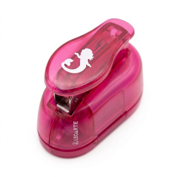 Troqueladora para goma EVA Leoarte rosa con figura de sirena de 16 mm
