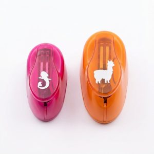 Troqueladoras Leoarte para goma EVA: sirena rosa y llama naranja