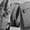 Mochila urbana minimalista gris o negra