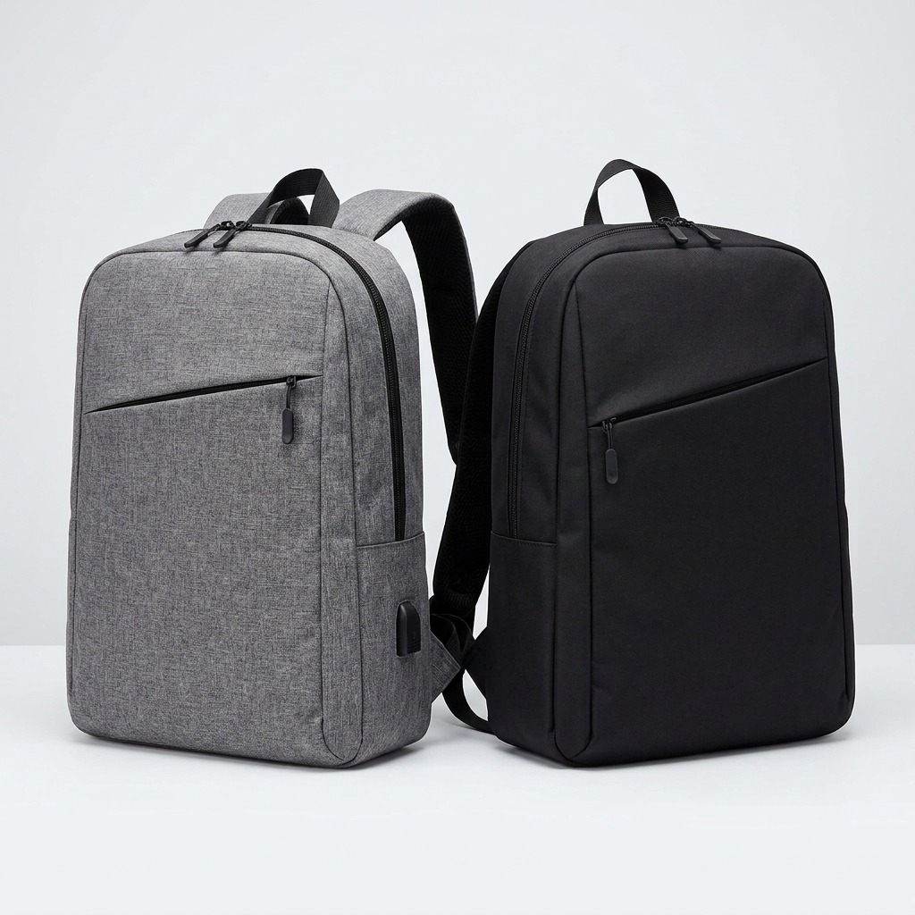 Moshila urbana minimalista disponible en gris y negro