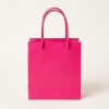 bolsa-regalo-rosa-fucsia-lisa-frontal Bolsa de regalo rosa fucsia lisa con asas de cordón, vista frontal