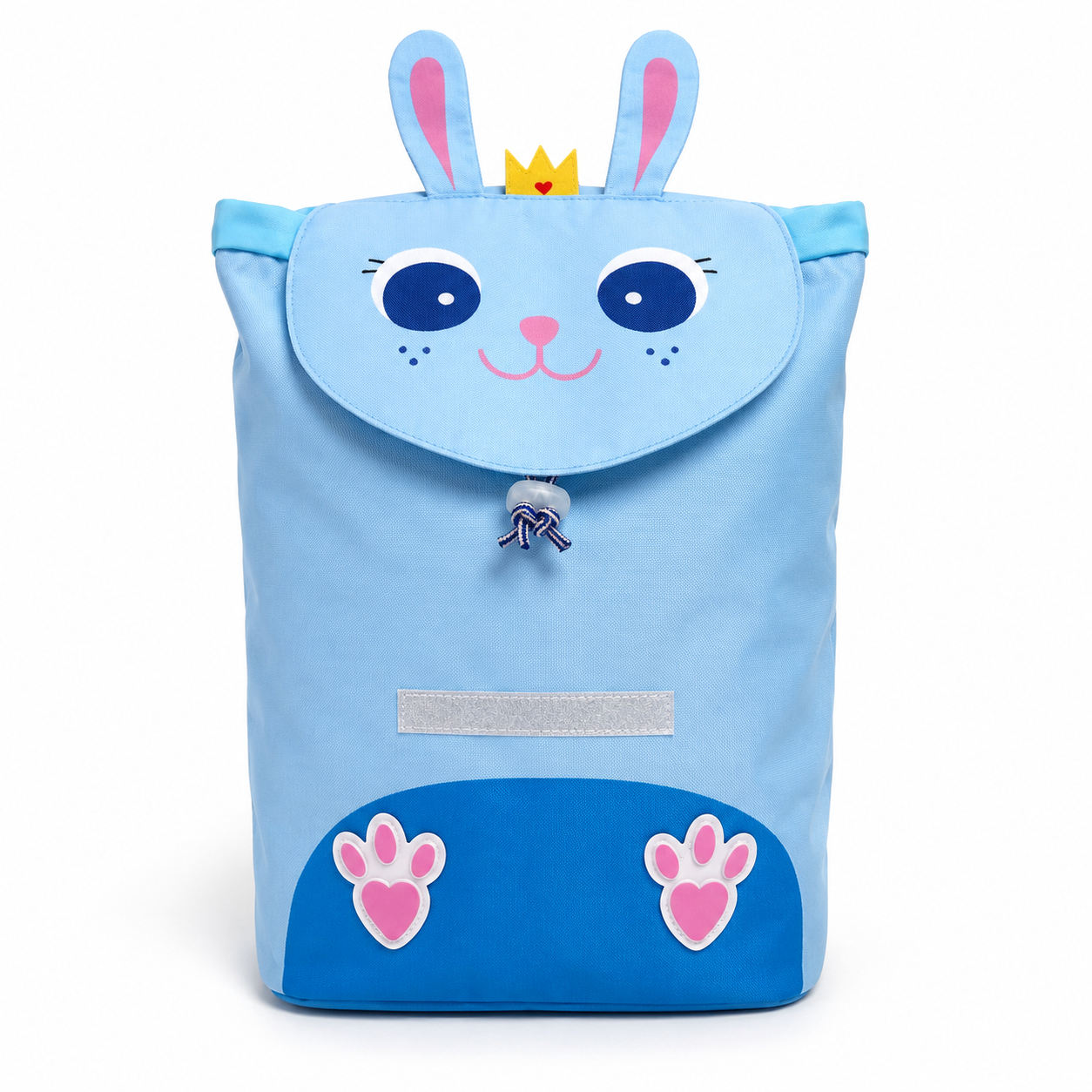 Mochila infantil de conejo azul Mochila infantil de conejo azul con orejas y detalles rosas