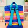Mochila infantil multicolor de conejita princesa con tirantes ajustables
