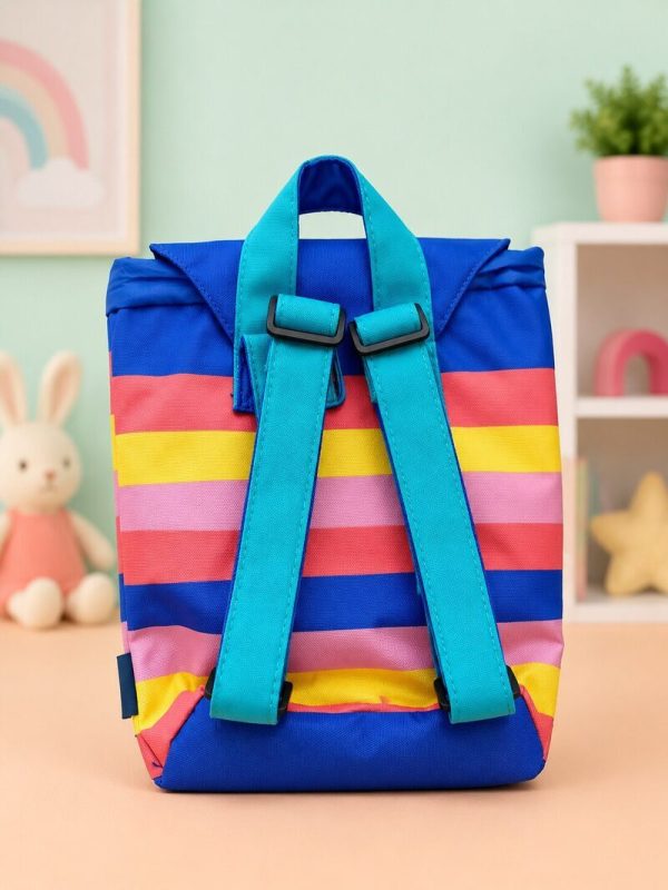 Mochila infantil multicolor de conejita princesa con tirantes ajustables