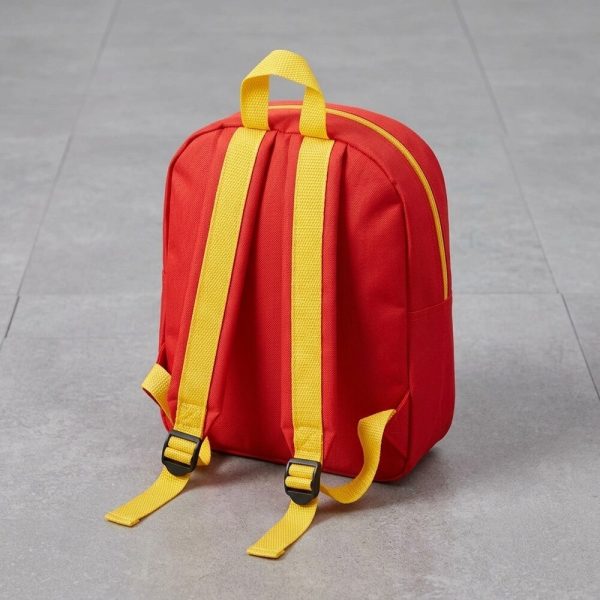 mochila-harry-comercial-trasera Mochila infantil roja Harry Potter estilo chibi