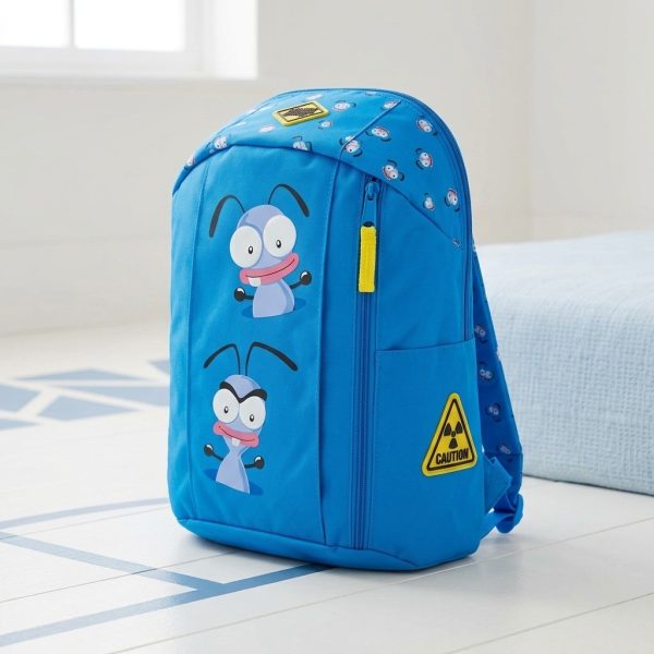 mochila-infantil-azul-divertida-ambiente Mochila infantil azul con personajes divertidos