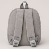 Mochila infantil gris de pana con perrito
