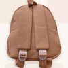 Mochila infantil de pana perrito marrón
