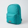 Mochila urbana turquesa con espalda acolchada