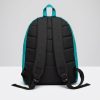 Mochila urbana turquesa con espalda acolchada