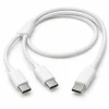 Cable Steelplay Play & Charge PS5 sin caja Cable blanco Steelplay Dual Play & Charge para PS5 sin caja con tres conectores USB-C