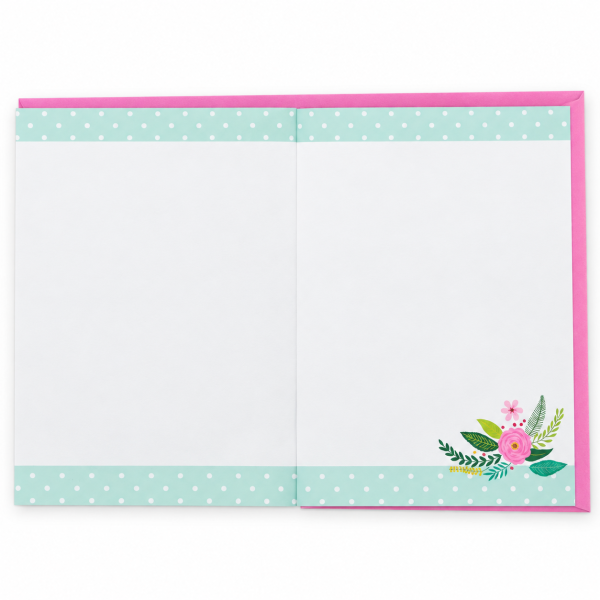 Interior en blanco tarjeta para mamá Interior en blanco tarjeta para mamá