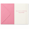 Mensaje interior Hope you have a wonderful day con sobre rosa