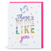 Tarjeta Mr. Wonderful con unicornio y letras troqueladas con confeti de colores | Shumy Tarjeta Mr. Wonderful con unicornio y letras troqueladas con confeti de colores